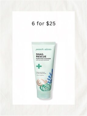 6/$25 • Peach Slices Purifying Cleanser